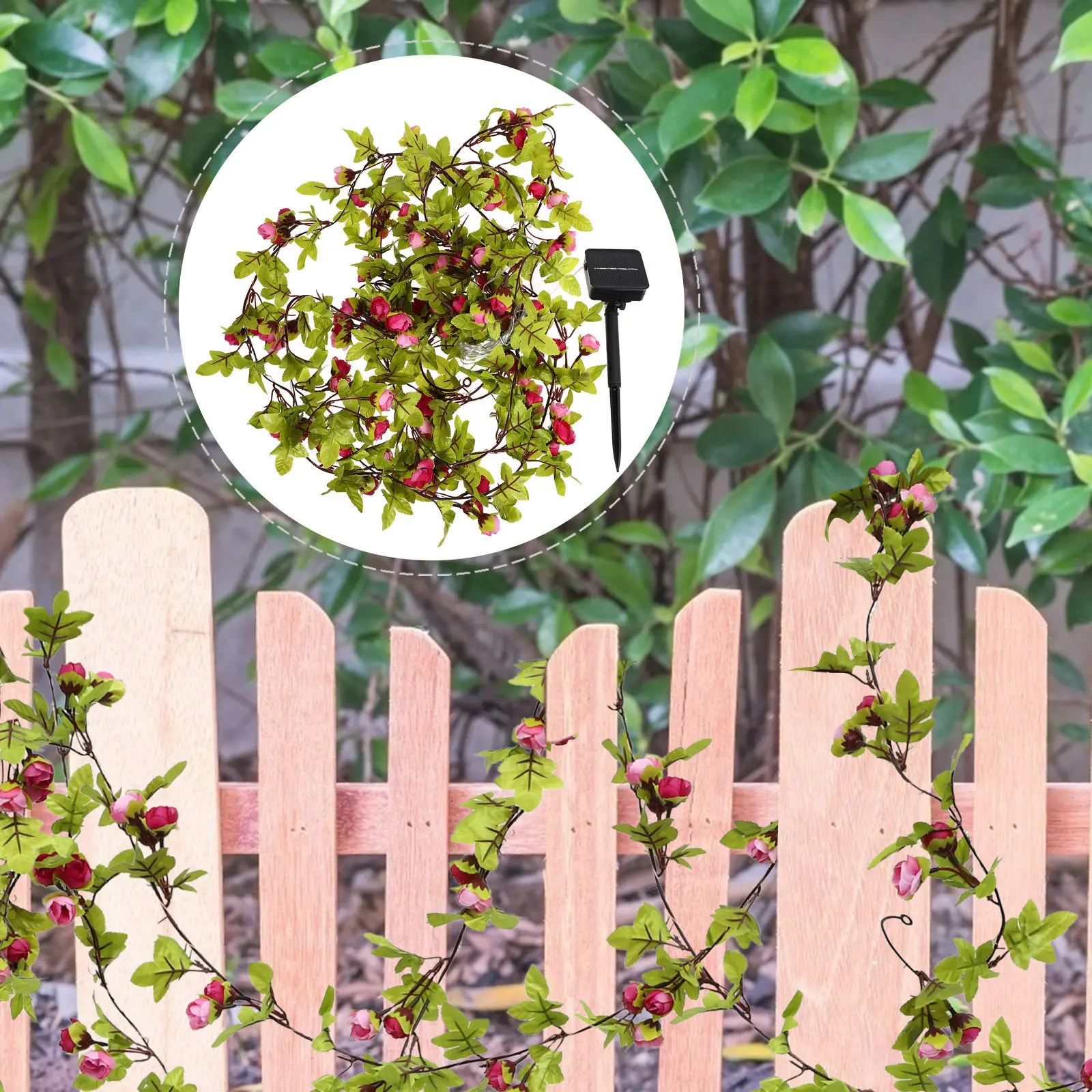 Outdoor Solar Light Balcony Lights Artificial Vines Patio Led for outside Flower
Outdoor Solar Light Balcony Lights Artificial Vines Patio Led for outside Flower
