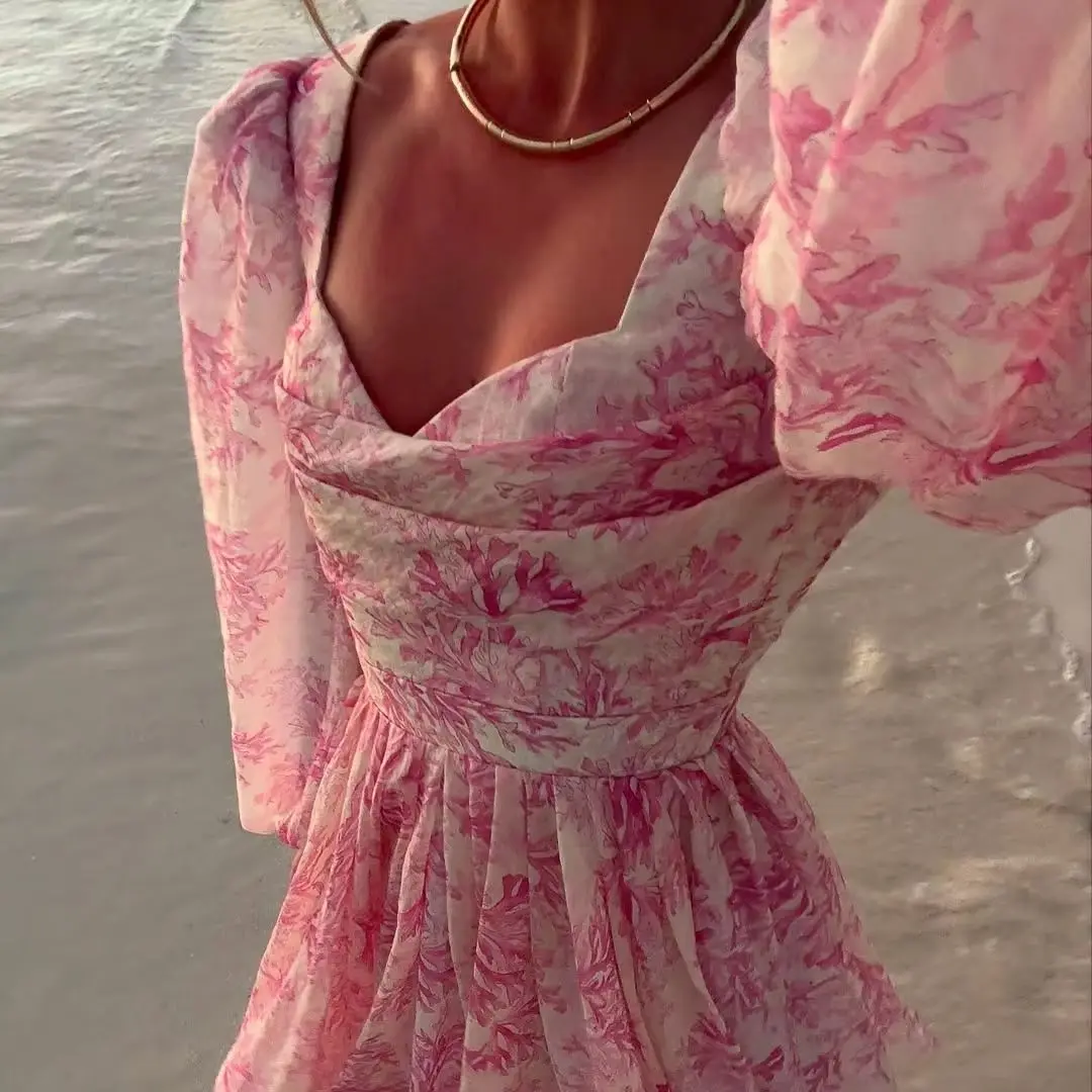 MD Printing Short A-line Square Collar Evening Gown Long Sleeve Beach Mini Cocktail Prom Gown vestidos Prom Gown Customized 2025
MD Printing Short A-line Square Collar Evening Gown Long Sleeve Beach Mini Cocktail Prom Gown vestidos Prom Gown Customized 2025