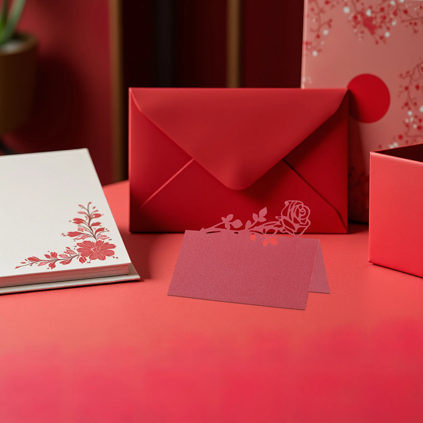 50pcs Wedding Invitation Cards 3D Design Romantic Rose Floral Table Name Cards Premium Sturdy Paper Seating Name Card for Party
50pcs Wedding Invitation Cards 3D Design Romantic Rose Floral Table Name Cards Premium Sturdy Paper Seating Name Card for Party