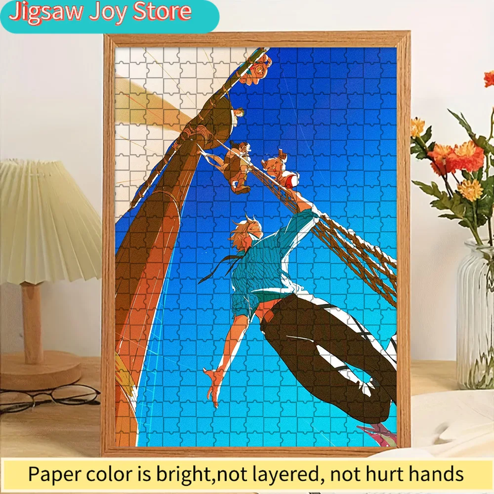 Anime One Piece Straw Hat Pirates Climbing Pirate Ship Mast Dynamic Scene Paper Puzzle, Creative Gift For Anime Fans And Home Wa
Anime One Piece Straw Hat Pirates Climbing Pirate Ship Mast Dynamic Scene Paper Puzzle, Creative Gift For Anime Fans And Home Wa