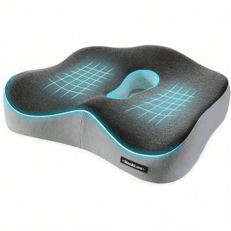 Orthopedic Seat Cushion With Memory Foam For Back, Tailbone, And Hip Pain Relief - Dark Gray
Orthopedic Seat Cushion With Memory Foam For Back, Tailbone, And Hip Pain Relief - Dark Gray