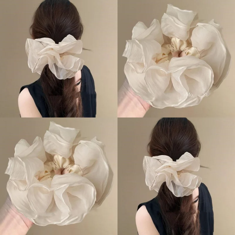 Fashion Oversized Lace Scrunchie Elegant Tie Rope Hair Flower Women High-End Ponytail
Fashion Oversized Lace Scrunchie Elegant Tie Rope Hair Flower Women High-End Ponytail