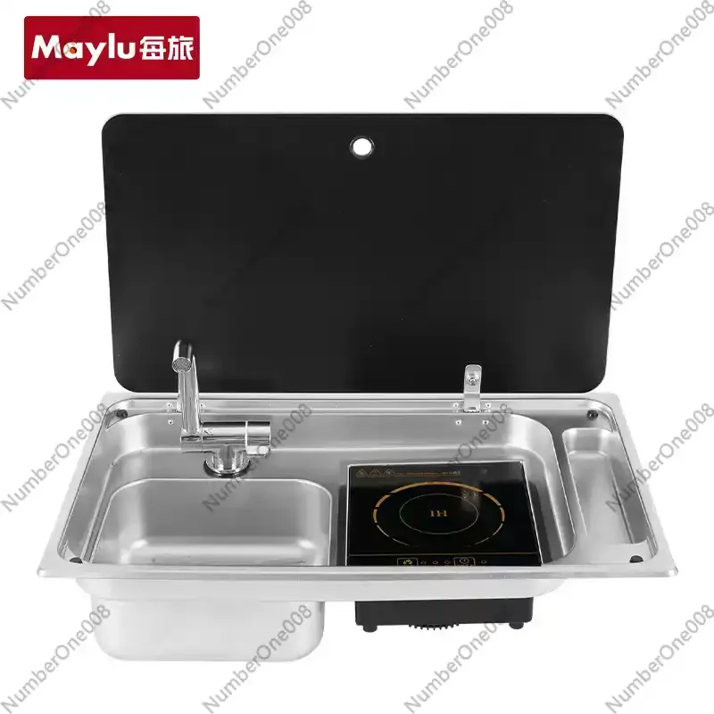 RV Stainless Steel Sink and Induction Cooker Combination Unit with Tempered Glass Lid And Hot And Cold Folding Faucet
RV Stainless Steel Sink and Induction Cooker Combination Unit with Tempered Glass Lid And Hot And Cold Folding Faucet