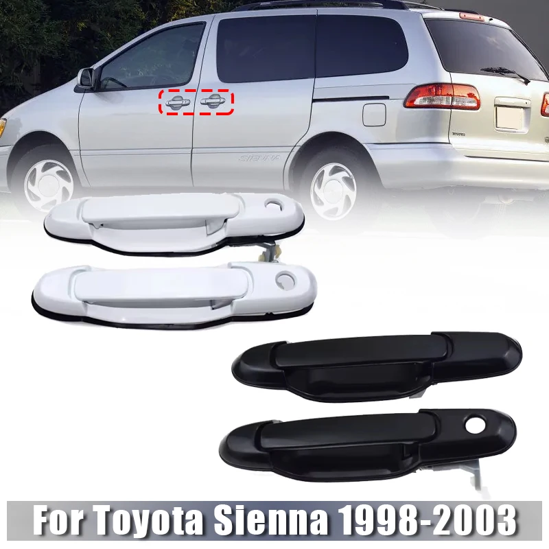 Exterior Door Handle Black/White 69220-08010 69210-08010 69230-08010 for Toyota Sienna 1998 1999 2000 2001 2002 2003
Exterior Door Handle Black/White 69220-08010 69210-08010 69230-08010 for Toyota Sienna 1998 1999 2000 2001 2002 2003