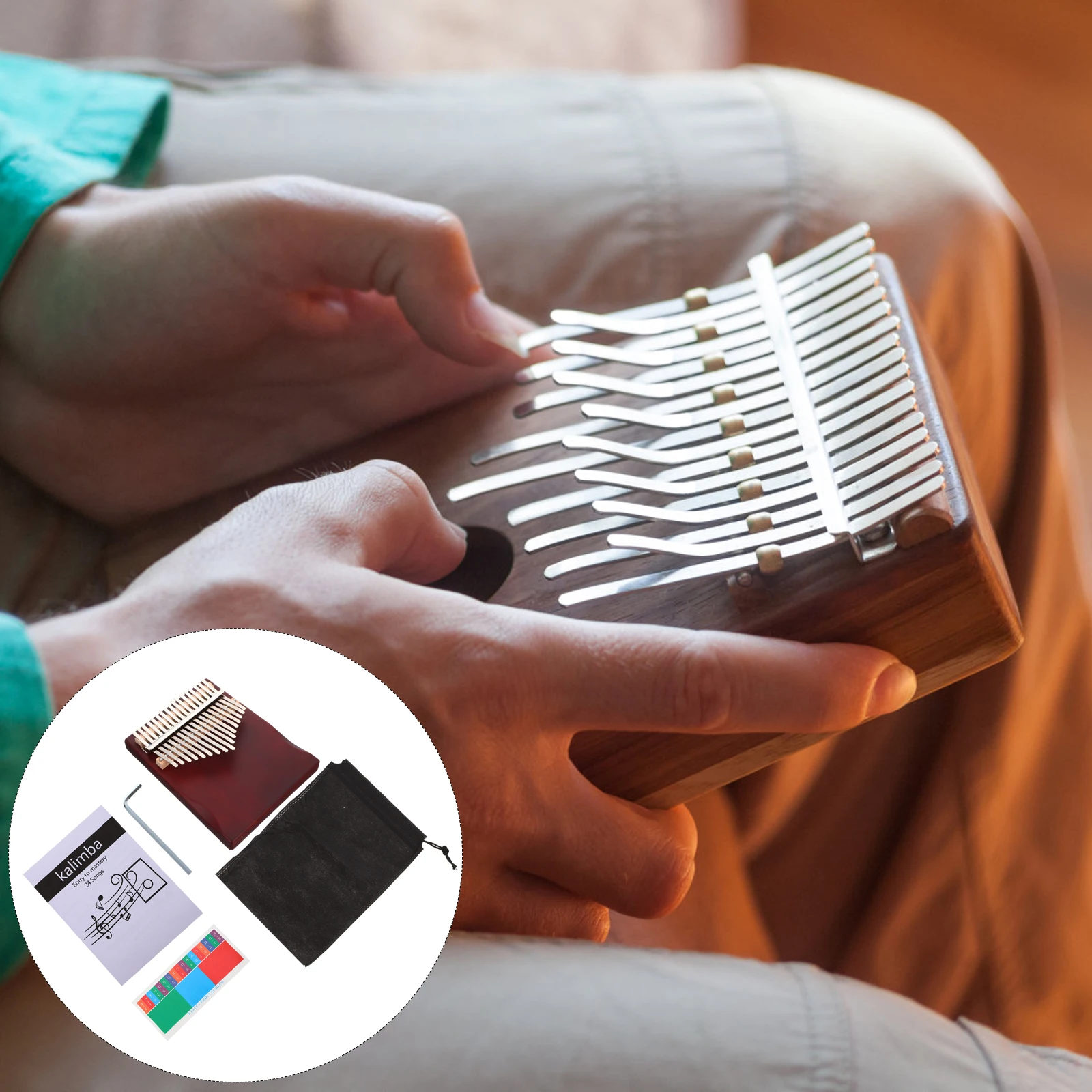 Kalimba Accessories Thumb Piano for Beginners Small Musical Instruments Mini 17 Keys Professional 
Kalimba Accessories Thumb Piano for Beginners Small Musical Instruments Mini 17 Keys Professional