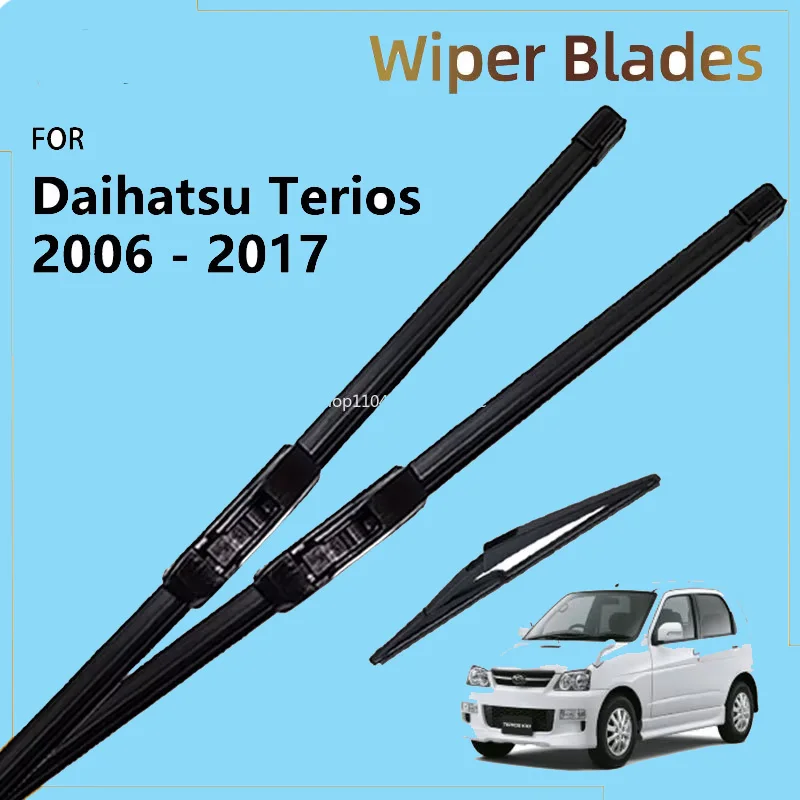 Front Rear Wiper Blades For Daihatsu Terios 2 MK2 J200 F700 2006 - 2017 2014 2013 2010 2008 Accessorie Windshield Window Brushes
Front Rear Wiper Blades For Daihatsu Terios 2 MK2 J200 F700 2006 - 2017 2014 2013 2010 2008 Accessorie Windshield Window Brushes