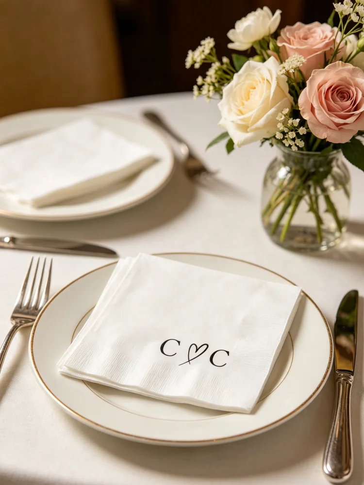 Custom Printed Cocktail Napkins Disposable Paper Beverage Dinner Napkins Wedding Reception Engagement Bridal Shower
Custom Printed Cocktail Napkins Disposable Paper Beverage Dinner Napkins Wedding Reception Engagement Bridal Shower