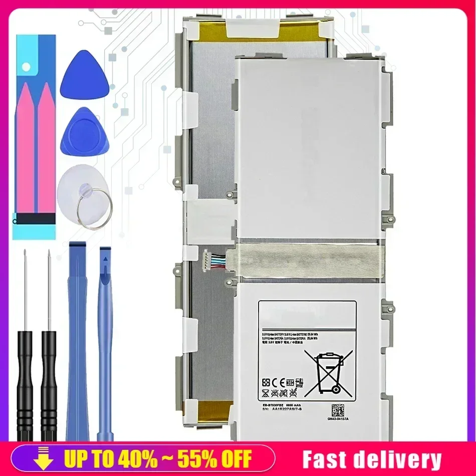 EB-BT530FBU EB-BT530FBC EB-BT530FBE Rechargeable Battery For Samsung GALAXY Tab 4 Tab4 SM-T530 T531 T533 T535 T537 6800mAh
EB-BT530FBU EB-BT530FBC EB-BT530FBE Rechargeable Battery For Samsung GALAXY Tab 4 Tab4 SM-T530 T531 T533 T535 T537 6800mAh