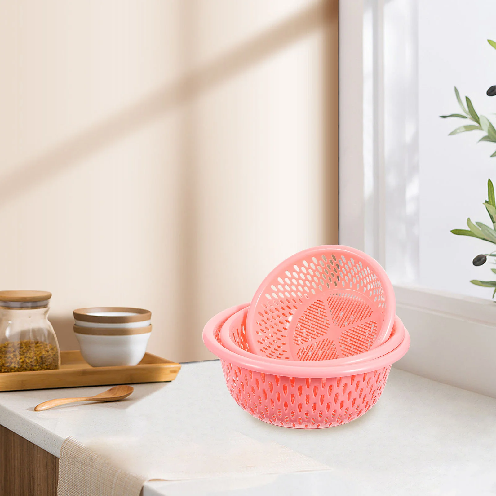 3 Pcs Drain Basket Set Large Capacity Fruit Vegetable Colander Multi Purpose Kitchen Strainer Hollow Hanging
3 Pcs Drain Basket Set Large Capacity Fruit Vegetable Colander Multi Purpose Kitchen Strainer Hollow Hanging