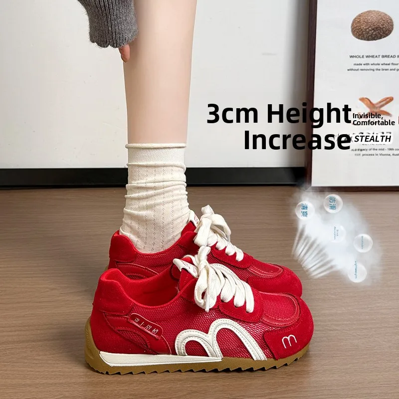 Red Sporty Casual Dequan Shoes Women's Lightweight Soft Bottom Versatile Racing Leisure Board Shoes Easy to Match Everyday Fo...
Red Sporty Casual Dequan Shoes Women's Lightweight Soft Bottom Versatile Racing Leisure Board Shoes Easy to Match Everyday Fo...