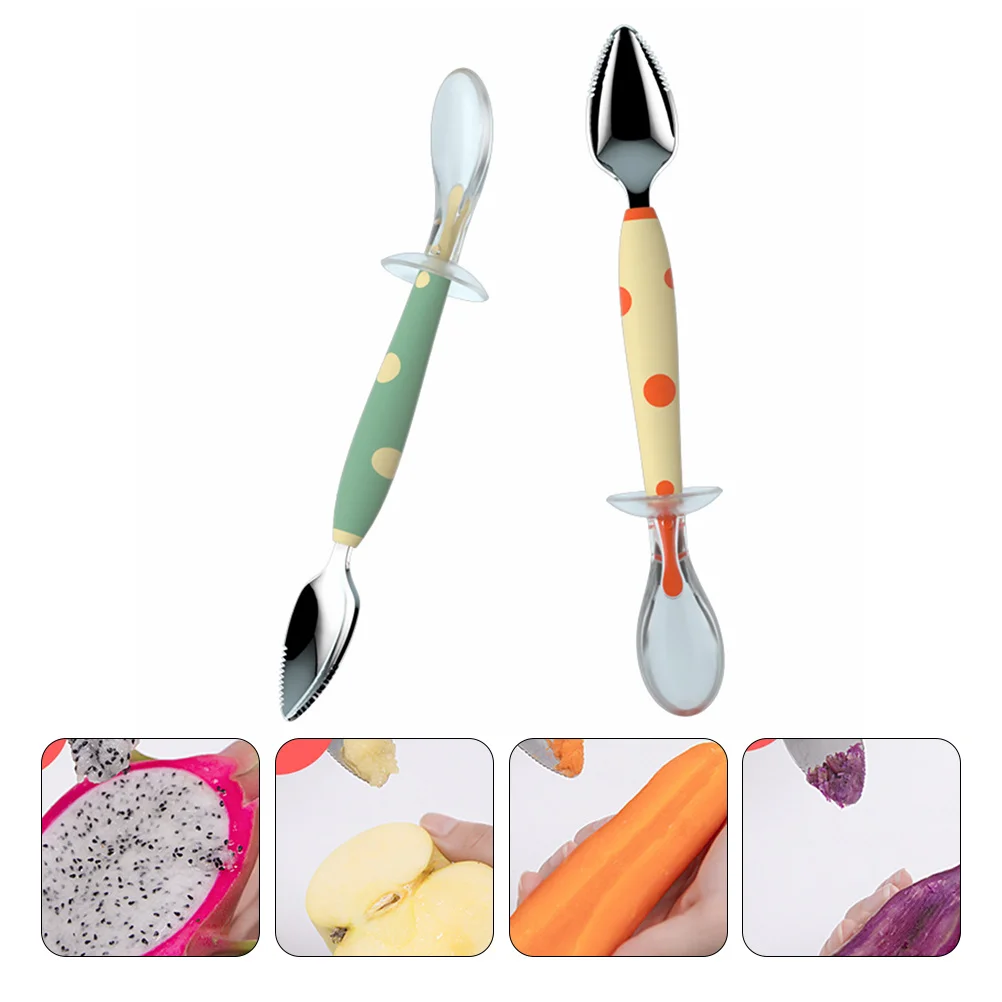 1pcs Fruit Feeding Spoon Baby Food Supplement Silicone Double Head Spoon Portable Supplementary Food Tools Baby Accessory
1pcs Fruit Feeding Spoon Baby Food Supplement Silicone Double Head Spoon Portable Supplementary Food Tools Baby Accessory