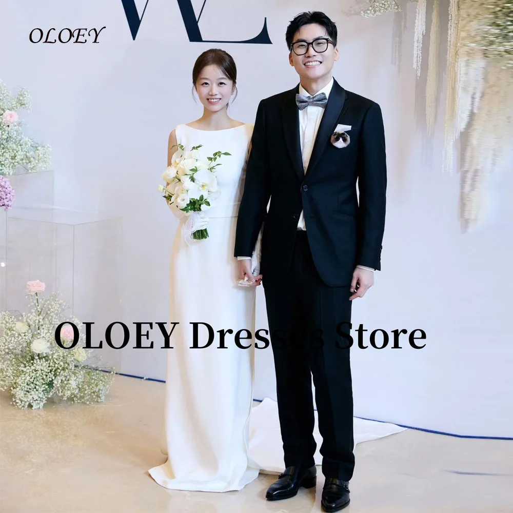 OLOEY Simple White Wedding Dresses Korea Photo shoot Soft Satin Floor Length Bridal Gowns Formal Party Dress Customized
OLOEY Simple White Wedding Dresses Korea Photo shoot Soft Satin Floor Length Bridal Gowns Formal Party Dress Customized