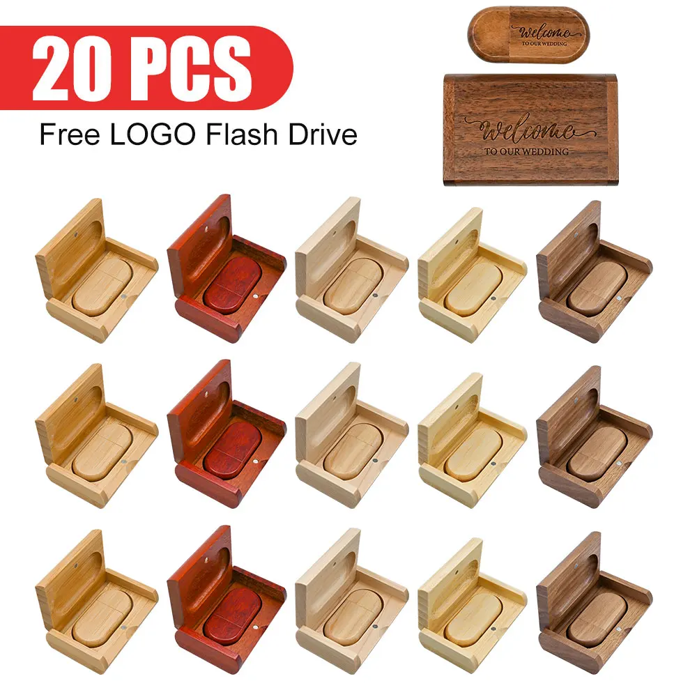20pcs/lot USB2.0 Customize Logo Flash Pen Drive 8GB 16GB 32GB 64GB Pendrive Walnut Maple Wood Pen Drive Photography Wedding Gift
20pcs/lot USB2.0 Customize Logo Flash Pen Drive 8GB 16GB 32GB 64GB Pendrive Walnut Maple Wood Pen Drive Photography Wedding Gift