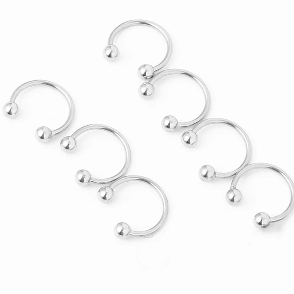 10Pcs Horseshoe Metal Hoop Rings 5cm Diameter C-Shaped Piercing for Baseball Caps Duckbill Hats Fashion Body Piercing Jewelry
10Pcs Horseshoe Metal Hoop Rings 5cm Diameter C-Shaped Piercing for Baseball Caps Duckbill Hats Fashion Body Piercing Jewelry