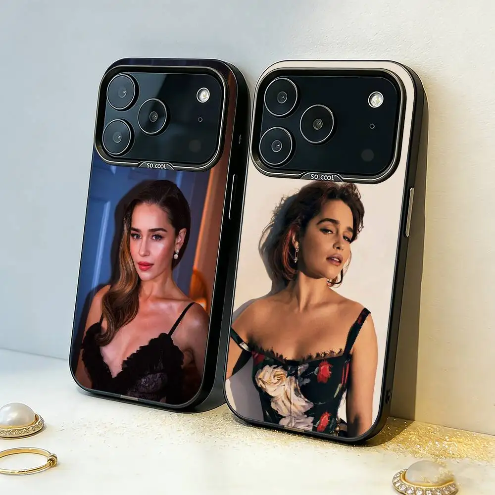 Actress Emilia Clarke Phone Case For iPhone17 16 15 14 13 12 Pro Max Grey Black Matte Laser Metallic Aurora Funda
Actress Emilia Clarke Phone Case For iPhone17 16 15 14 13 12 Pro Max Grey Black Matte Laser Metallic Aurora Funda