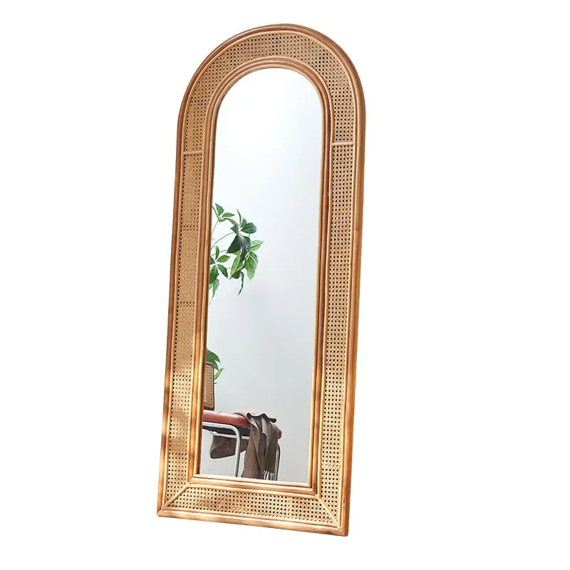 Wind Indonesian rattan full-body mirror Japanese-style home full-length mirror B & B hotel bedroom cloakroom fitting mirror
Wind Indonesian rattan full-body mirror Japanese-style home full-length mirror B & B hotel bedroom cloakroom fitting mirror