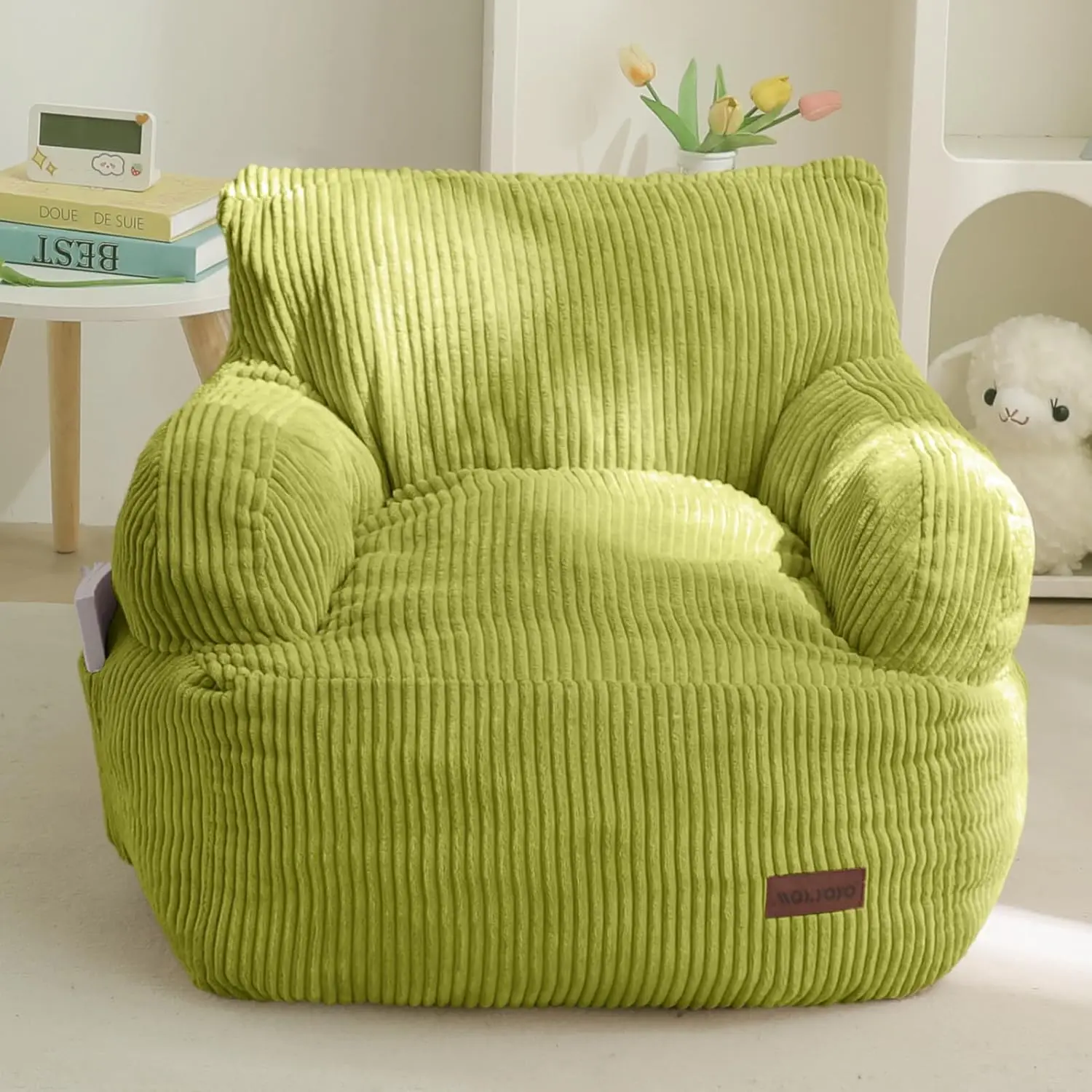 Kids Bean Bag Chair with Pocket, Soft Foam Filling for Comfortable Gaming and Reading, Green Toddler Sofa
Kids Bean Bag Chair with Pocket, Soft Foam Filling for Comfortable Gaming and Reading, Green Toddler Sofa
