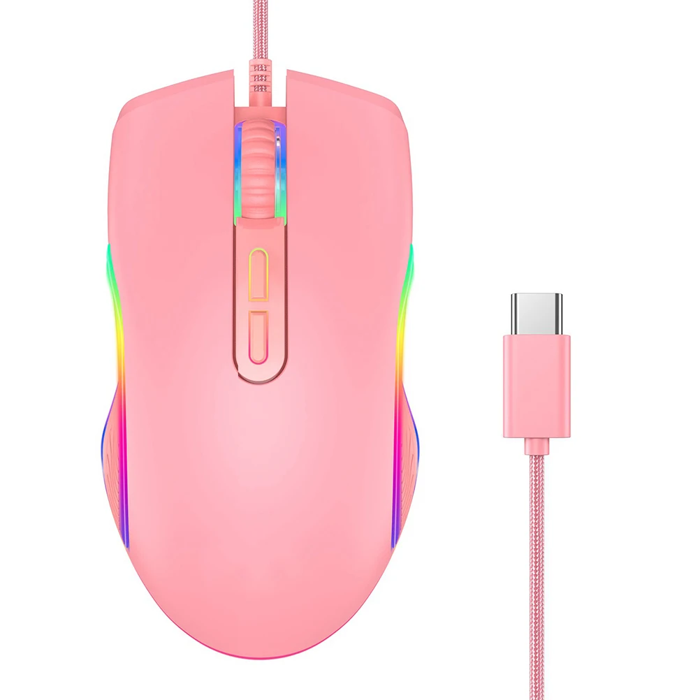 Glowing Mouse Girls Ergonomic Wired USB Gaming Mouse Wired RGB Backlit 800-3600dpi Gaming Laptop Led Lights ABS Material
Glowing Mouse Girls Ergonomic Wired USB Gaming Mouse Wired RGB Backlit 800-3600dpi Gaming Laptop Led Lights ABS Material
