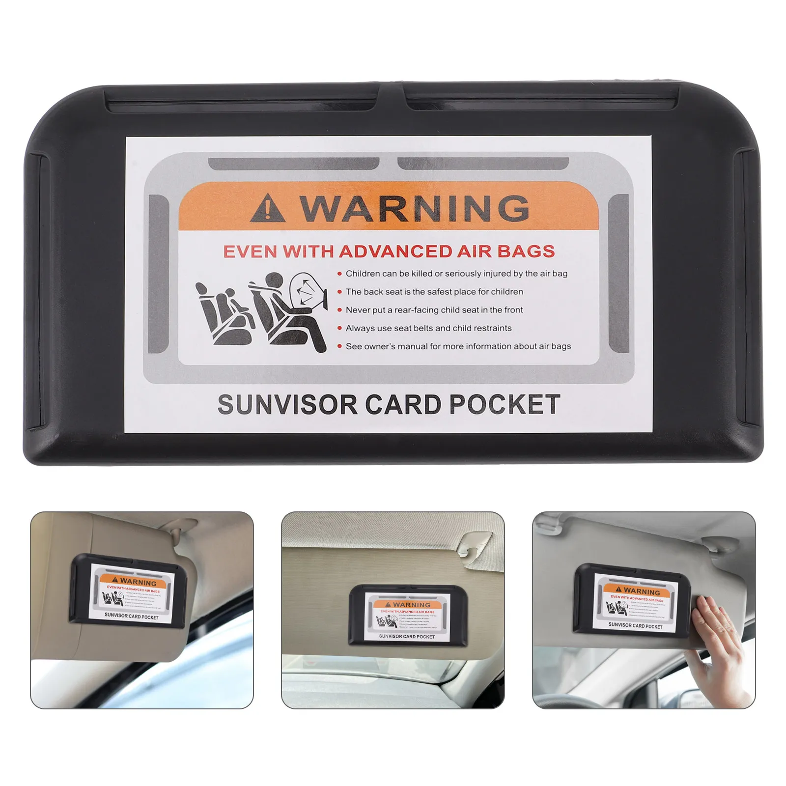Car Sun Visor Card Holder Universal Adhesive Auto Visor Organizer for Business Cards Driving License Insurance Documents Compact
Car Sun Visor Card Holder Universal Adhesive Auto Visor Organizer for Business Cards Driving License Insurance Documents Compact