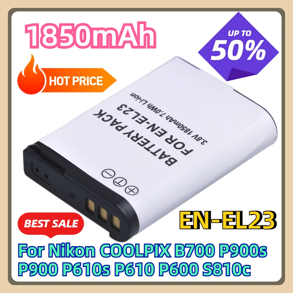 For Nikon COOLPIX B700 P900s P900 P610s P610 P600 S810c Camera EN-EL23 ENEL23 EN EL23 Battery
For Nikon COOLPIX B700 P900s P900 P610s P610 P600 S810c Camera EN-EL23 ENEL23 EN EL23 Battery