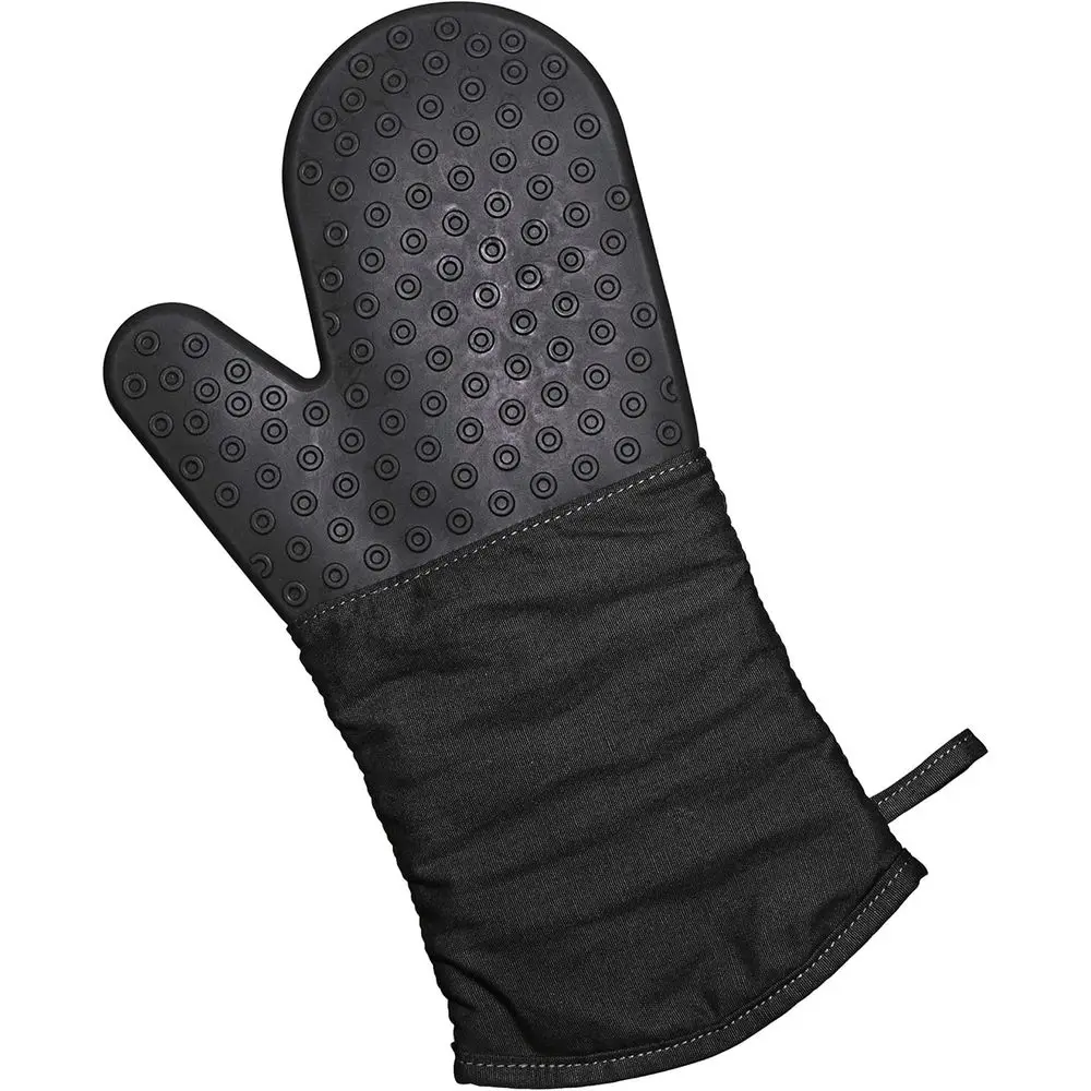 Black Silicone Fabric Insulated Oven Mitt
Black Silicone Fabric Insulated Oven Mitt