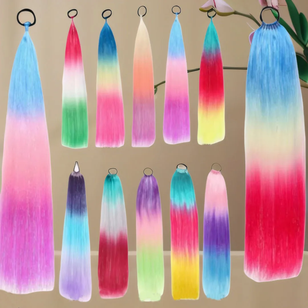 2 шт., 24 дюйма, синтетические волосы для наращивания, коса с эффектом омбре, смесь хвоста, банки с резинкой для волос, аксессуары для сумасшедшего дня для женщин и девочек 
2 шт., 24 дюйма, синтетические волосы для наращивания, коса с эффектом омбре, смесь хвоста, банки с резинкой для волос, аксессуары для сумасшедшего дня для женщин и девочек