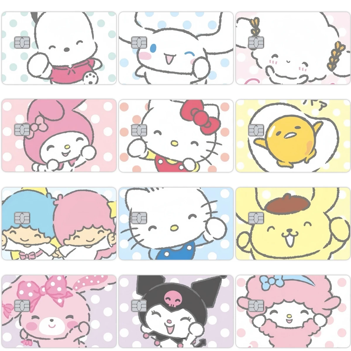 Cartoon Debit Credit Card Laser Shinny Decor Stickers Cinnamoroll Pochacco Melody Wave Point Printed Film Skin Cover Decal Toys
Cartoon Debit Credit Card Laser Shinny Decor Stickers Cinnamoroll Pochacco Melody Wave Point Printed Film Skin Cover Decal Toys