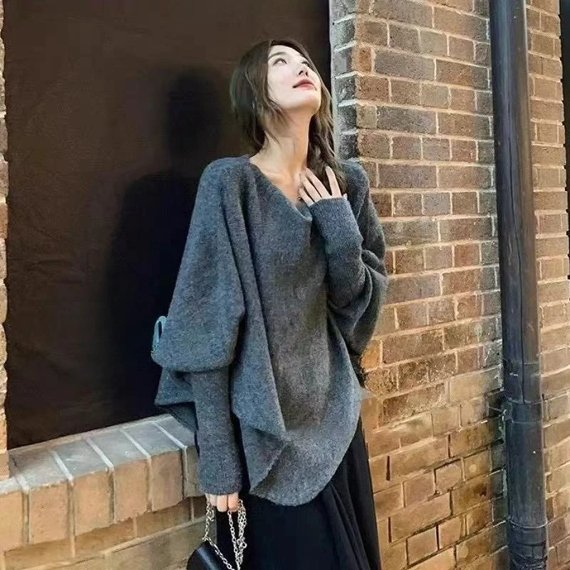 Свитеры в стиле Y2K с рукавами «летучая мышь» в американском винтажном стиле 2000-х годов, однотонные, повседневные, с длинным рукавом, в стиле Харадзюку
Свитеры в стиле Y2K с рукавами «летучая мышь» в американском винтажном стиле 2000-х годов, однотонные, повседневные, с длинным рукавом, в стиле Харадзюку