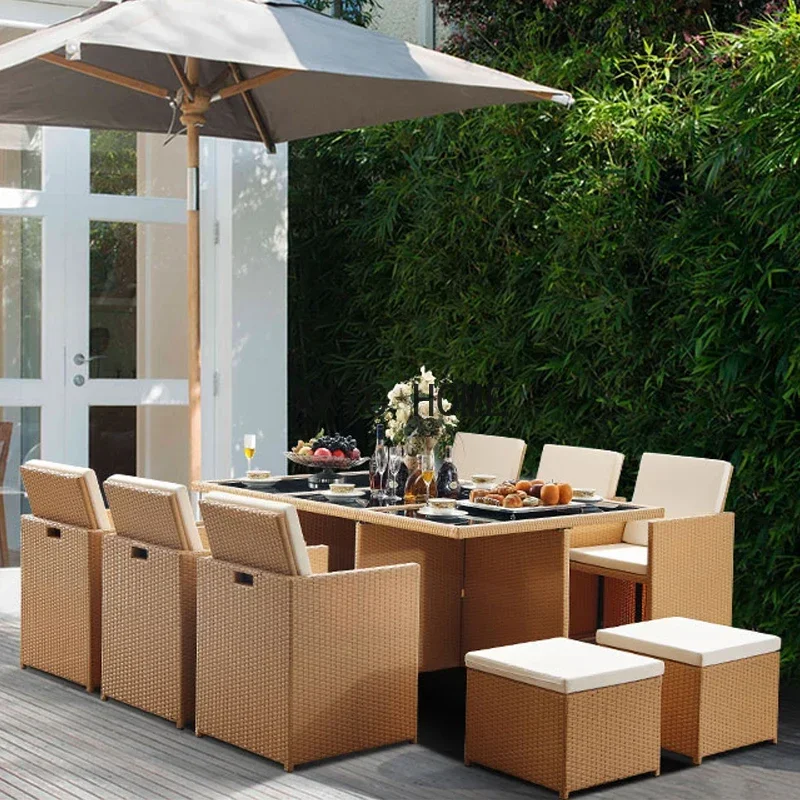 Outdoor Table and Chair PE Rattan Balcony Villa Courtyard Leisure Sofa Terrace Waterproof Sun Protection Garden Furniture Sets
Outdoor Table and Chair PE Rattan Balcony Villa Courtyard Leisure Sofa Terrace Waterproof Sun Protection Garden Furniture Sets