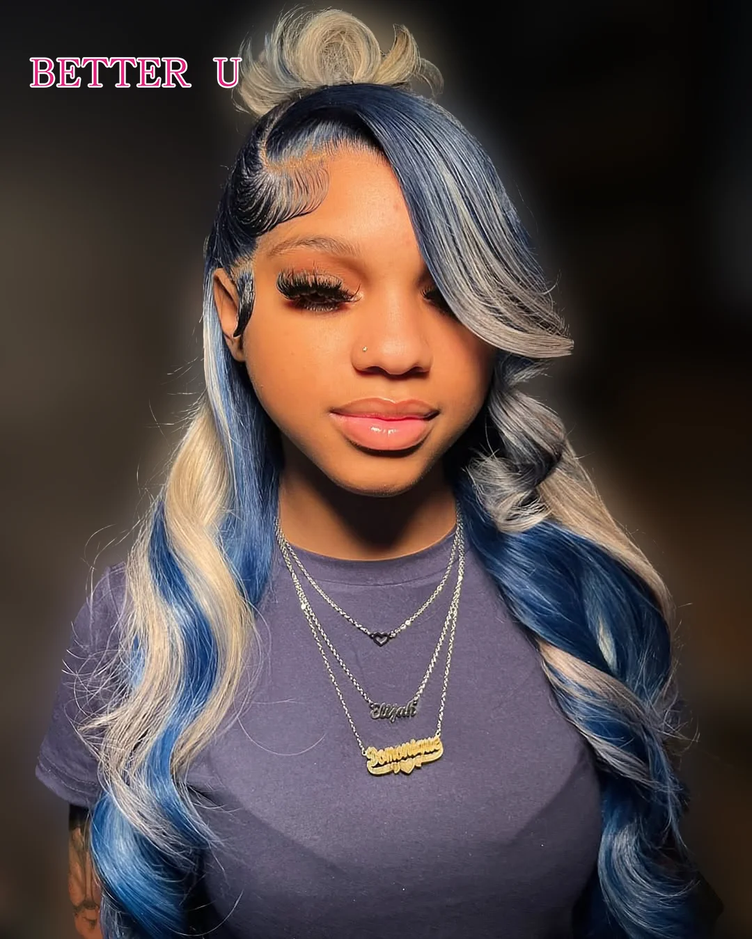 Highlight Blue Grey 13x6 Lace Front Human Hair Wigs For Women Brazilian Body Wave 613 Colored 13x4 Lace Front Wigs Human Hair
Highlight Blue Grey 13x6 Lace Front Human Hair Wigs For Women Brazilian Body Wave 613 Colored 13x4 Lace Front Wigs Human Hair