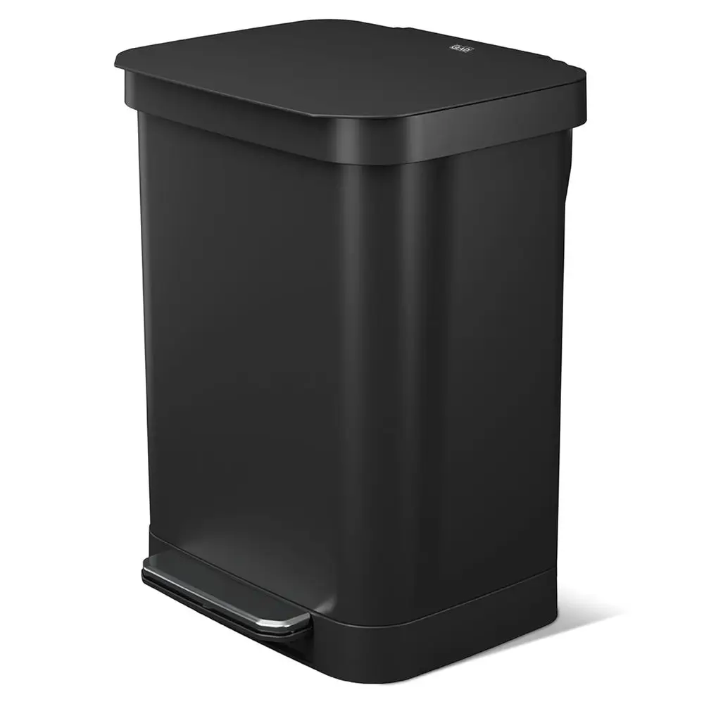 Large 13 Gallon Black Step Trash Can with Soft Close Lid, Foot Pedal, and Bag Holder
Large 13 Gallon Black Step Trash Can with Soft Close Lid, Foot Pedal, and Bag Holder