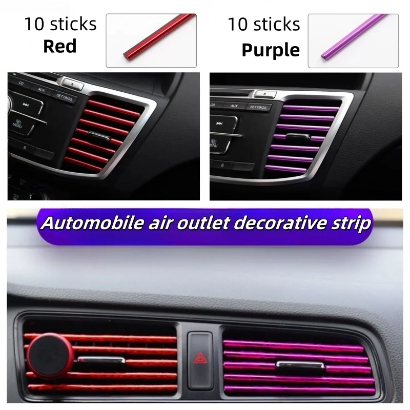 10PCS U-Shaped Car AC Vent Trim, Decorative Edge Protector Strip, Auto Door Corner Guard, Universal Fit for Most Vehicles
10PCS U-Shaped Car AC Vent Trim, Decorative Edge Protector Strip, Auto Door Corner Guard, Universal Fit for Most Vehicles