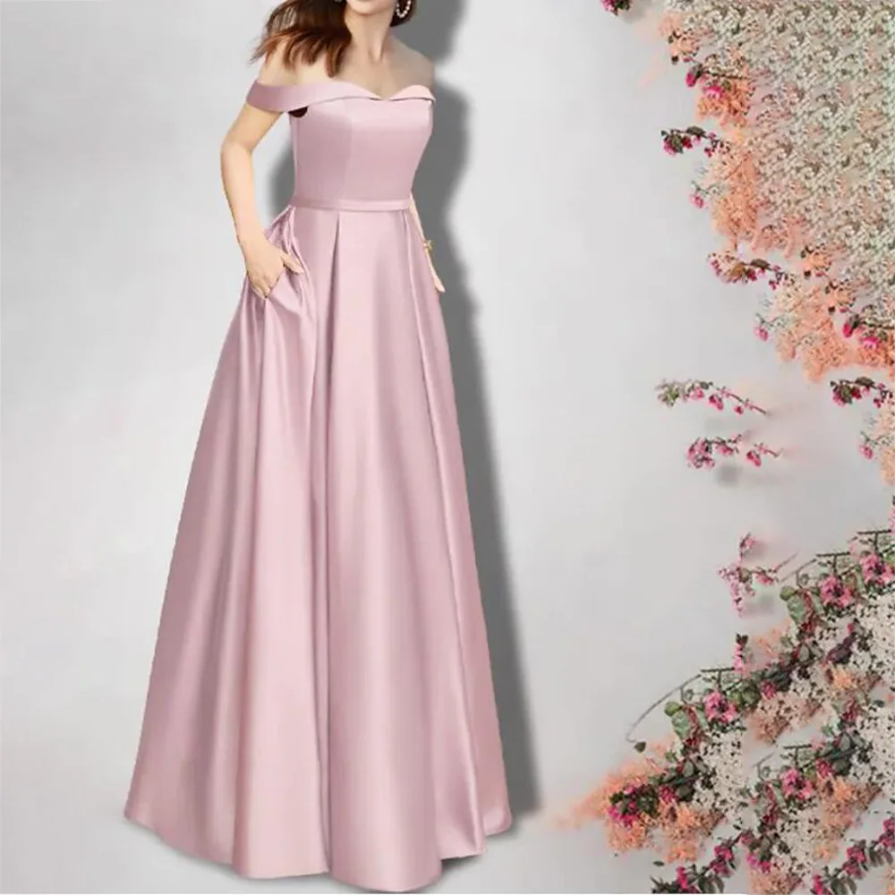 Weilinsha Pink A-Line Mother Of The Bride Dress Off Shoulder Satin Wedding Guest Gowns 2022 Sleeveless Evening Party
Weilinsha Pink A-Line Mother Of The Bride Dress Off Shoulder Satin Wedding Guest Gowns 2022 Sleeveless Evening Party