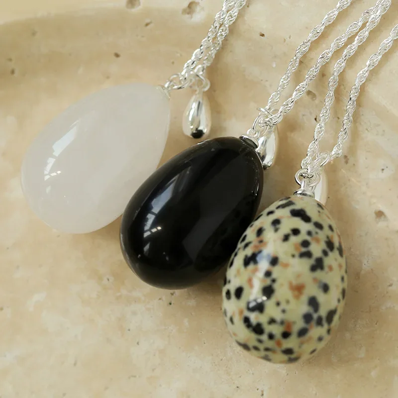 New Fashion Natural Stone Crystal Oval Pendant 925 Silver Necklace Women Top Quality Charming Jewelry Trend
New Fashion Natural Stone Crystal Oval Pendant 925 Silver Necklace Women Top Quality Charming Jewelry Trend