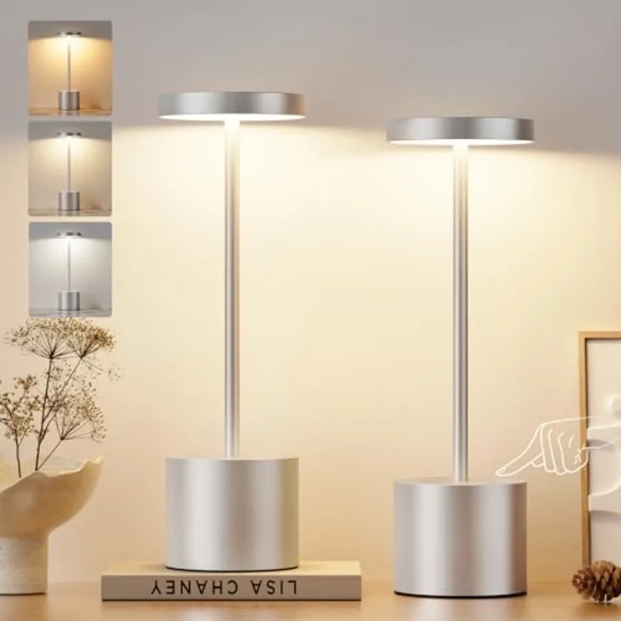 Silver Gray Cordless Lamp Set Rechargeable Lamp 3 Color Temperature LED Outdoor Wireless Lamps Battery Operated Lamps Stepless
Silver Gray Cordless Lamp Set Rechargeable Lamp 3 Color Temperature LED Outdoor Wireless Lamps Battery Operated Lamps Stepless