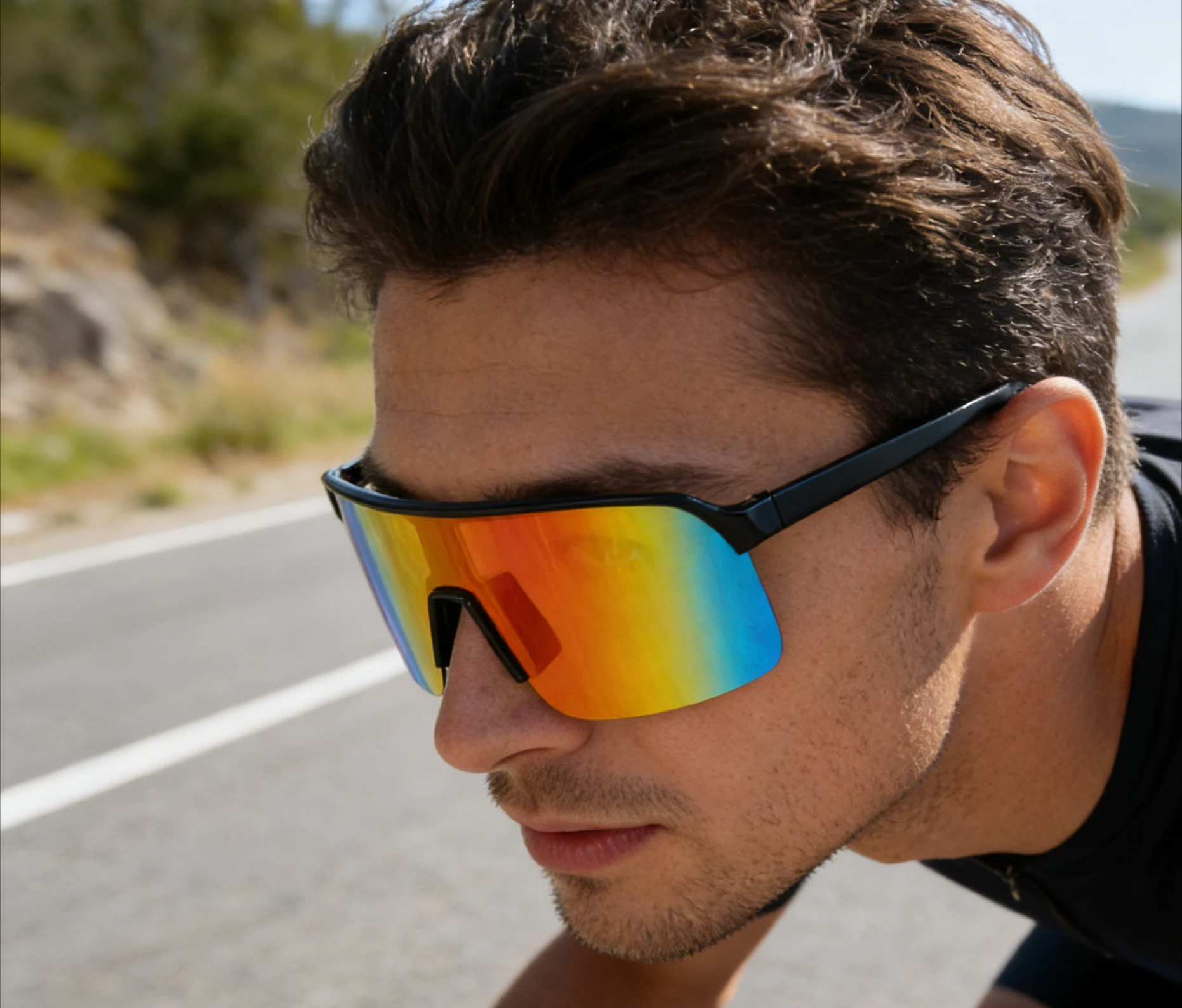 Мужские велосипедные очки с полуполионогими оправами - защита от УФ-излучения UV400, ветрозащитные, для активного отдыха на природе
Мужские велосипедные очки с полуполионогими оправами - защита от УФ-излучения UV400, ветрозащитные, для активного отдыха на природе