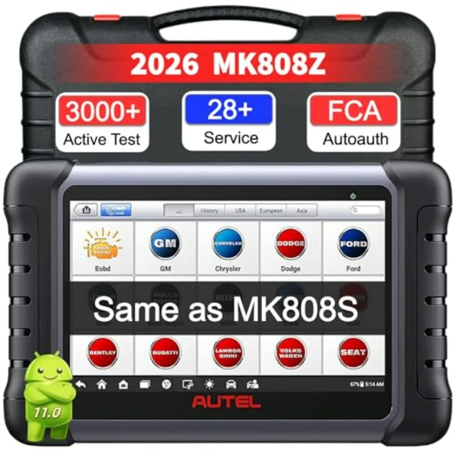 Диагностический сканер MaxiCOM MK808Z OBD2 2026 с двунаправленным управлением для автомобилей, с активными тестами и 28+ сервисными функциями, для инжекторных систем
Диагностический сканер MaxiCOM MK808Z OBD2 2026 с двунаправленным управлением для автомобилей, с активными тестами и 28+ сервисными функциями, для инжекторных систем