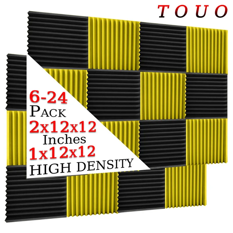 TOUO Soundproofing Foam Panel 6-24 Pack Studio Acoustic Foam Sound Proof Sponge Pad Bedroom Design Foam Panels Ceiling
TOUO Soundproofing Foam Panel 6-24 Pack Studio Acoustic Foam Sound Proof Sponge Pad Bedroom Design Foam Panels Ceiling