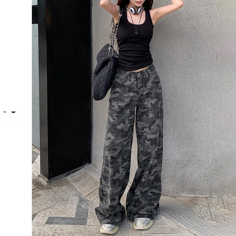 Dark Wide Leg Baggy Jeans Women's Vintage Y2K Punk High Waist Cotton Stretch Denim Pants Ladies Fashion Spring Collection
Dark Wide Leg Baggy Jeans Women's Vintage Y2K Punk High Waist Cotton Stretch Denim Pants Ladies Fashion Spring Collection