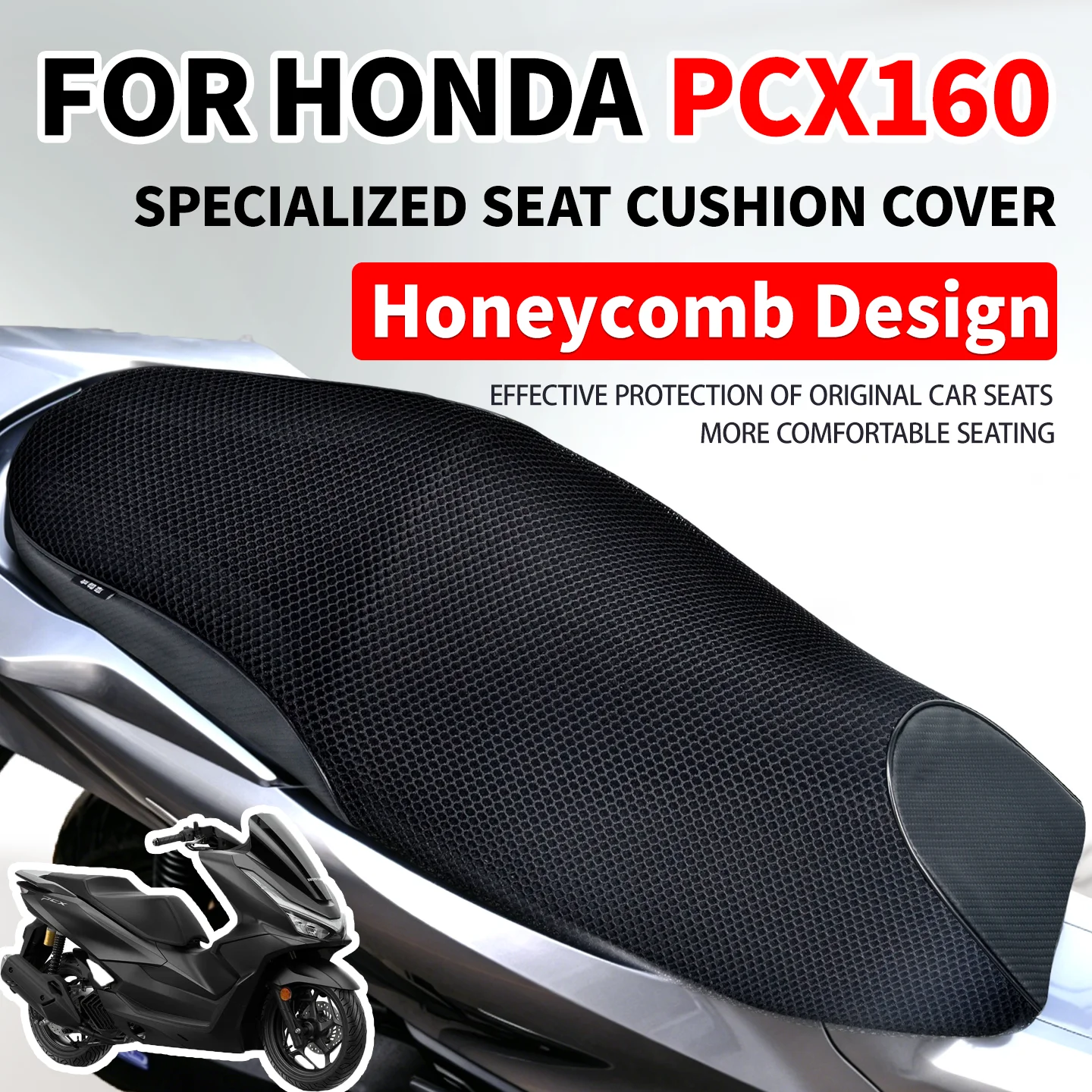 Motorcycle Seat Cover Mesh Breathable Non-Slip Cooling Universal for Honda PCX160 PCX150 Scooter Accessories
Motorcycle Seat Cover Mesh Breathable Non-Slip Cooling Universal for Honda PCX160 PCX150 Scooter Accessories