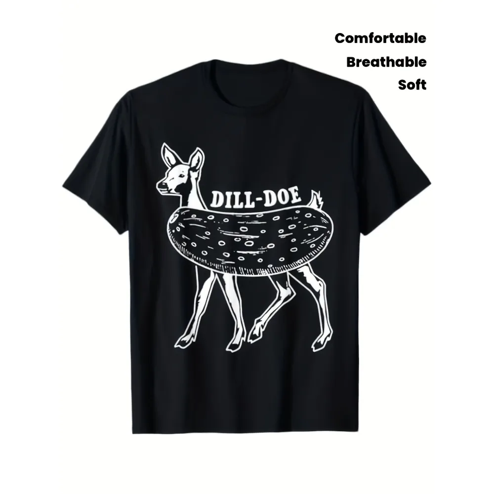 Men'S Funny Deer And Pickle Graphic T-Shirt | Dill-Doe Novelty Christmas, Halloween, Thanksgiving Shirt - Soft Breathable Tee - Sizes S-XXXL - Perfect Gift for Guys - Funny Party Outfit, 100%, 220G, Soft And Comfortable Short Sleeves 220G
Men'S Funny Deer And Pickle Graphic T-Shirt | Dill-Doe Novelty Christmas, Halloween, Thanksgiving Shirt - Soft Breathable Tee - Sizes S-XXXL - Perfect Gift for Guys - Funny Party Outfit, 100%, 220G, Soft And Comfortable Short Sleeves 220G