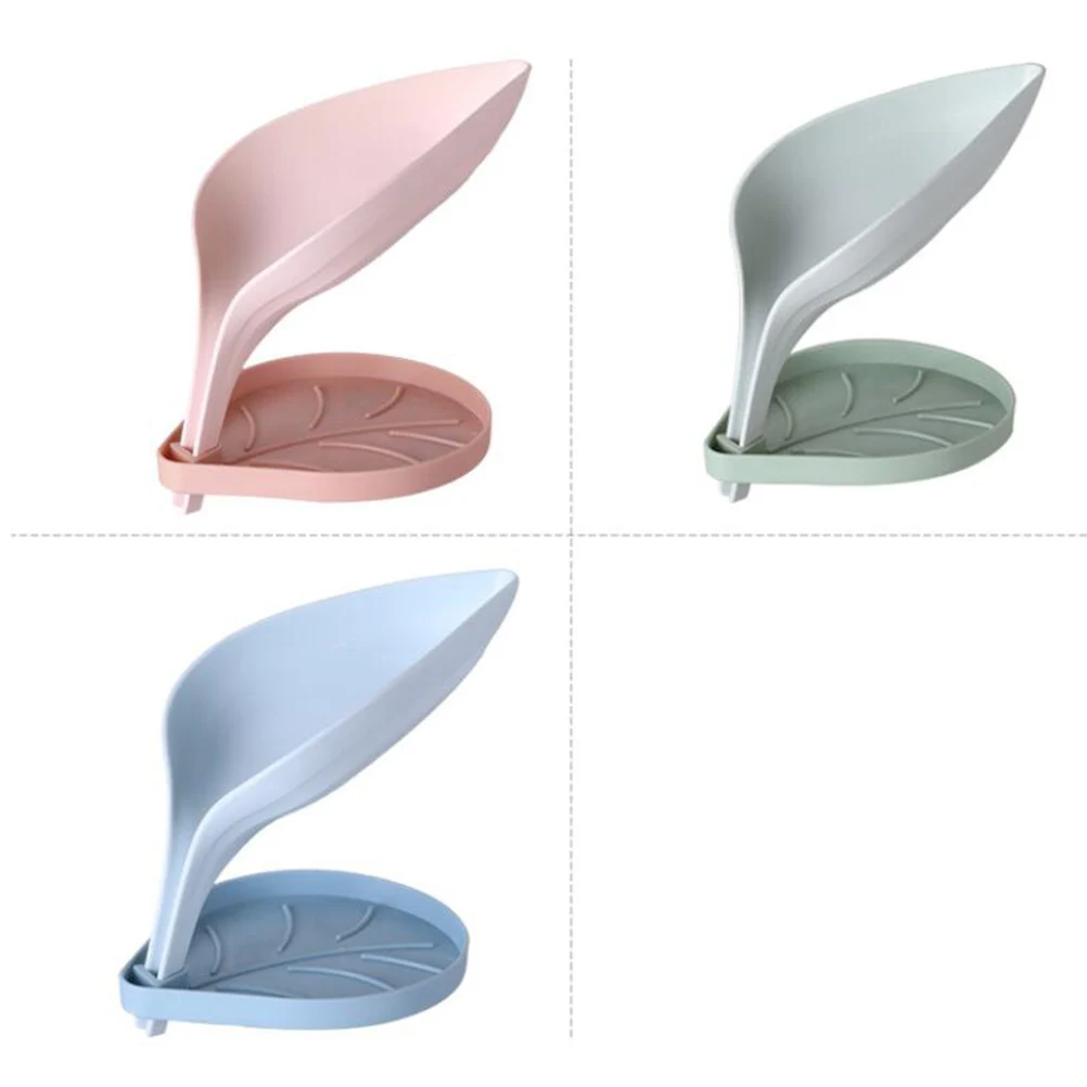 3pcs Leaf Shape Tray Double Layer Solid Color Plastic Soap Holder For Bathroom Kitchen Sink Water Draining Soap Dish Easy
3pcs Leaf Shape Tray Double Layer Solid Color Plastic Soap Holder For Bathroom Kitchen Sink Water Draining Soap Dish Easy