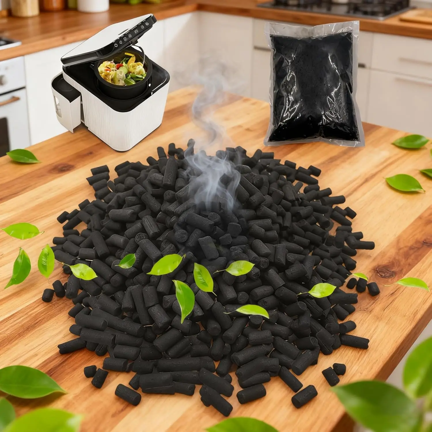 1.55 Pounds Oversized Pack Replacement Odor Absorbing Filter Refills for Smart Waste Kitchen Composter, Activated Charcoal for E
1.55 Pounds Oversized Pack Replacement Odor Absorbing Filter Refills for Smart Waste Kitchen Composter, Activated Charcoal for E