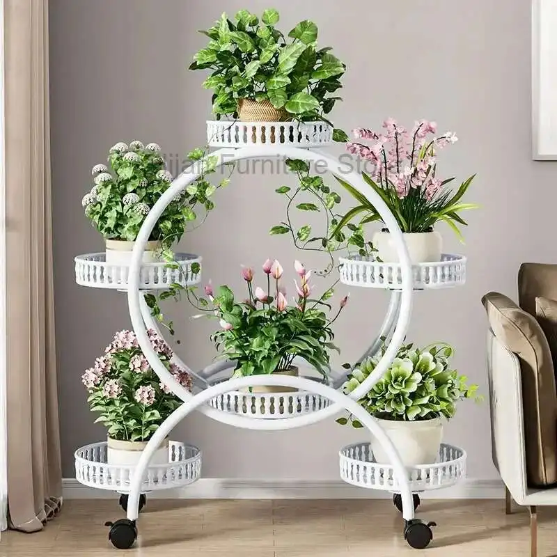 Aesthetics Design Flower Shelf Organizer Living Room Flower Stand Display Light Luxury Fashion Decorations Plantenrek Furniture
Aesthetics Design Flower Shelf Organizer Living Room Flower Stand Display Light Luxury Fashion Decorations Plantenrek Furniture