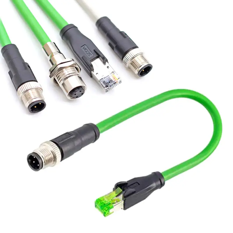 4-контактный D-код M12 к RJ45, соединительный кабель, женский и мужской провод, соединительный шнур, линия Cat Ethernet для маршрутизатора, серводвигатель
4-контактный D-код M12 к RJ45, соединительный кабель, женский и мужской провод, соединительный шнур, линия Cat Ethernet для маршрутизатора, серводвигатель