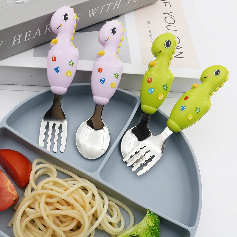 2-piece Children Spoon Forks Kids Stainless Steel Kids Cutlery Portable Baby Feeding Utensils Baby Spoons Baby Tableware Set
2-piece Children Spoon Forks Kids Stainless Steel Kids Cutlery Portable Baby Feeding Utensils Baby Spoons Baby Tableware Set