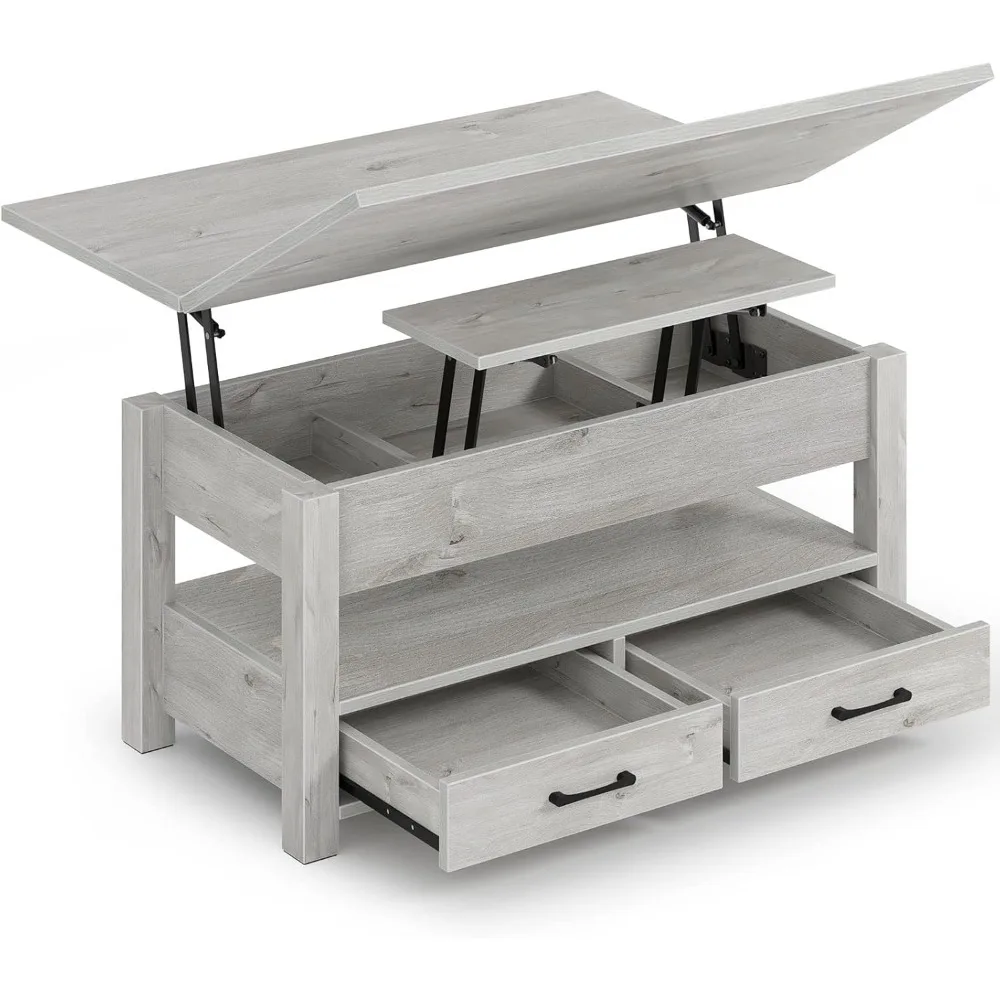 Coffee Table Lift Top, Multi-function Convertible Coffee Table With Drawers And Hidden Compartment, Converts To Dining Table
Coffee Table Lift Top, Multi-function Convertible Coffee Table With Drawers And Hidden Compartment, Converts To Dining Table