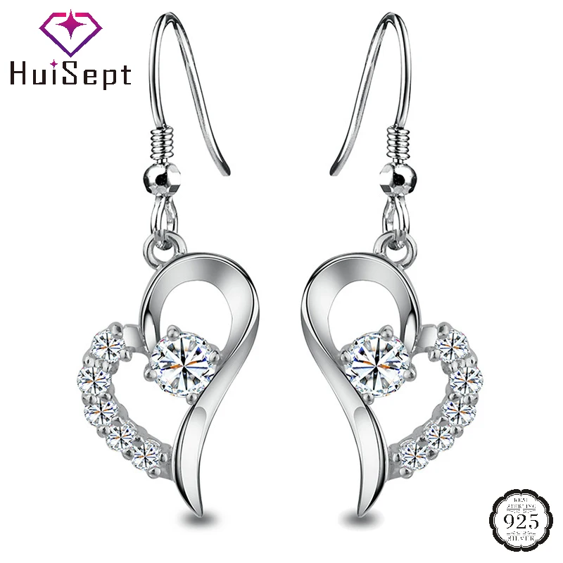 HuiSept Fashion Drop Earrings with Zircon 925 Silver Jewelry for Women Wedding Engagement Promise Party Gift Earring Accessories
HuiSept Fashion Drop Earrings with Zircon 925 Silver Jewelry for Women Wedding Engagement Promise Party Gift Earring Accessories