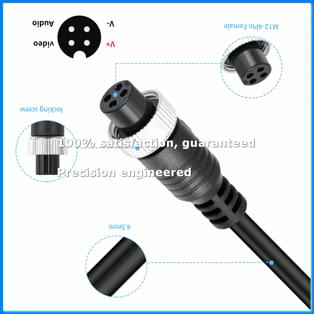 Video Camera Cable for Rear View Camera and Monitor,4Pin Aviation Extension Cable Extension Wire for Car Truck RV 20m-ELEC
Video Camera Cable for Rear View Camera and Monitor,4Pin Aviation Extension Cable Extension Wire for Car Truck RV 20m-ELEC