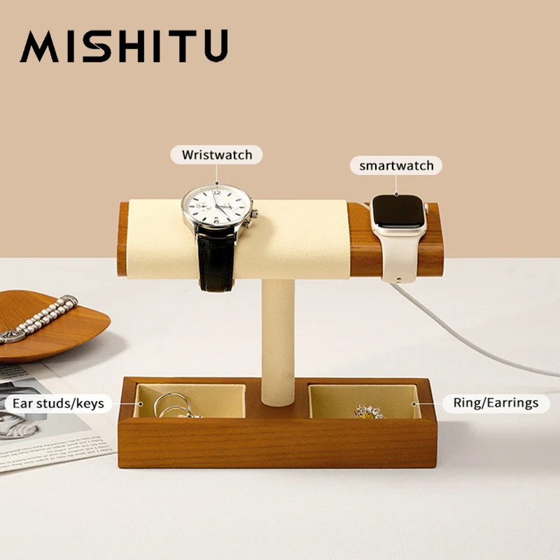 Деревянная подставка для хранения часов MISHITU, подставка для зарядки, органайзер для ювелирных изделий, подставка для наручных часов, подходит для зарядного устройства AppleWatch
Деревянная подставка для хранения часов MISHITU, подставка для зарядки, органайзер для ювелирных изделий, подставка для наручных часов, подходит для зарядного устройства AppleWatch